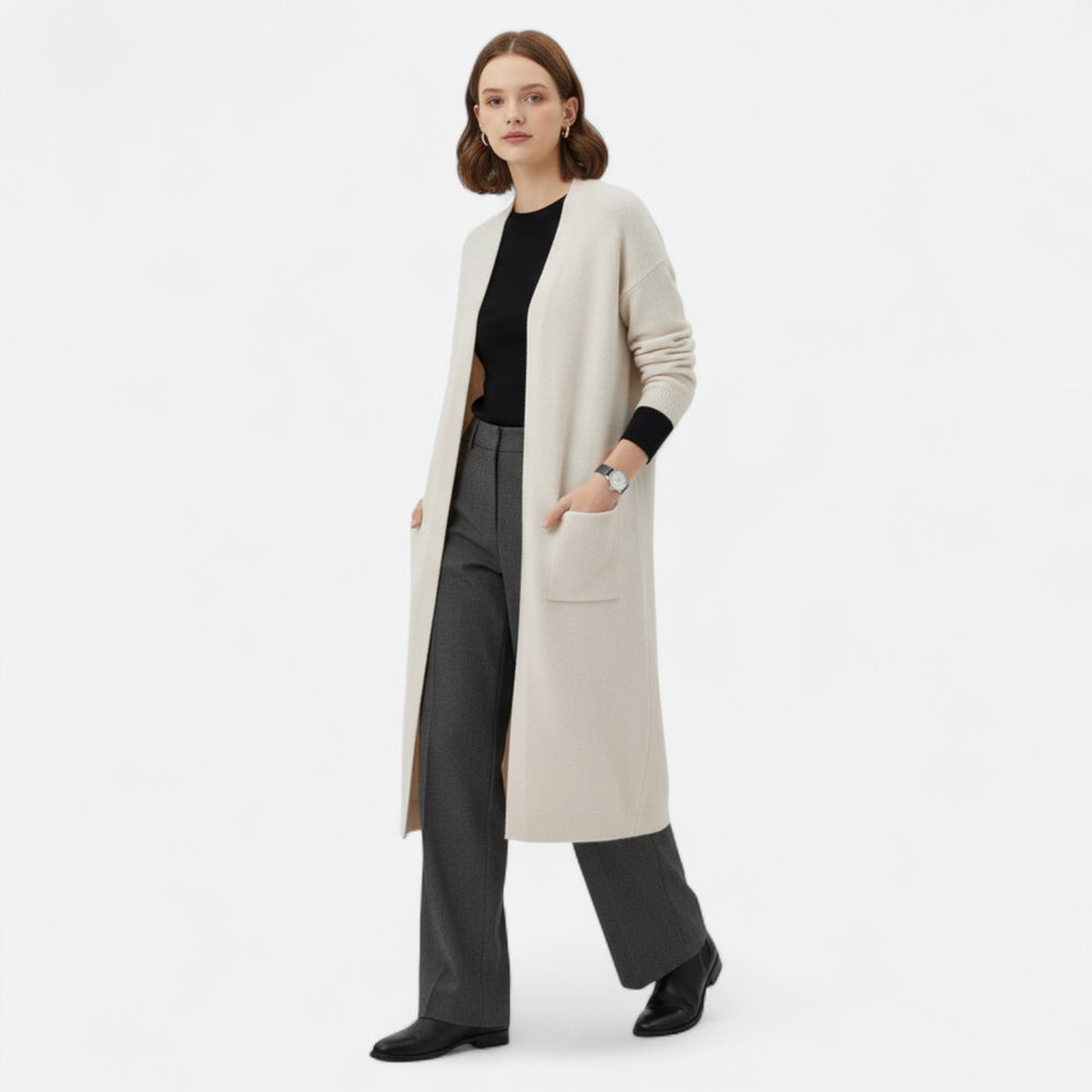 Ivy | Relaxed V-Neck Open Front Cardigan