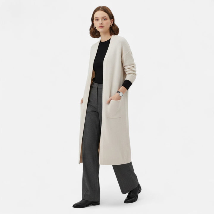Ivy | Relaxed V-Neck Open Front Cardigan