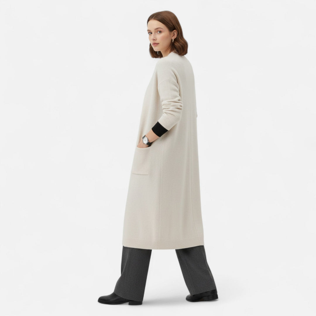Ivy | Relaxed V-Neck Open Front Cardigan