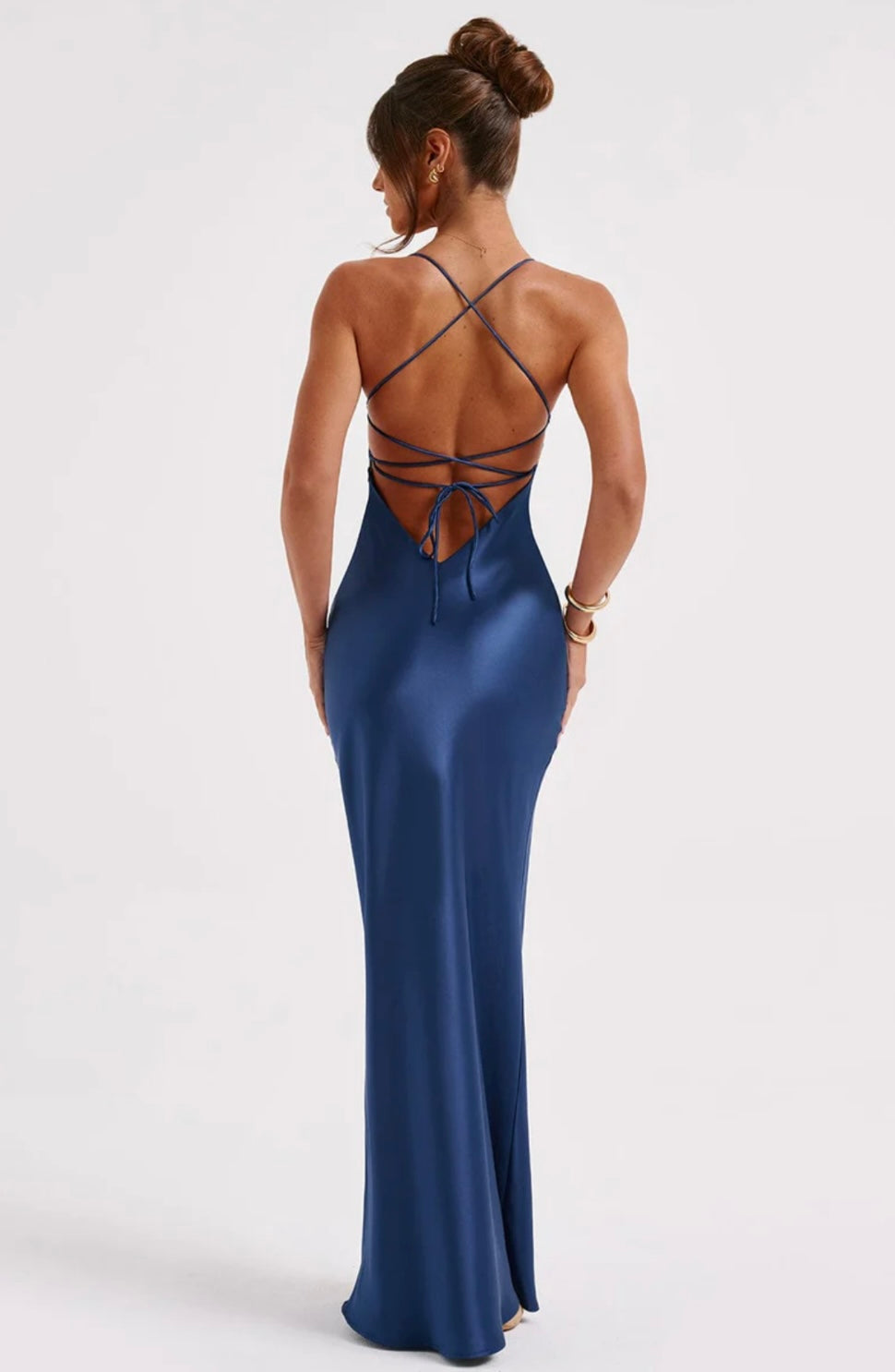 Harriet | Wedding Guest Satin Slip Maxi Dress