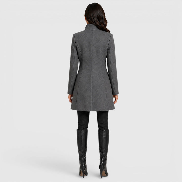 Harriet | Womens A-Line Button Front Collared Coat