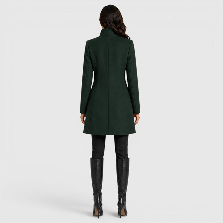 Harriet | Womens A-Line Button Front Collared Coat