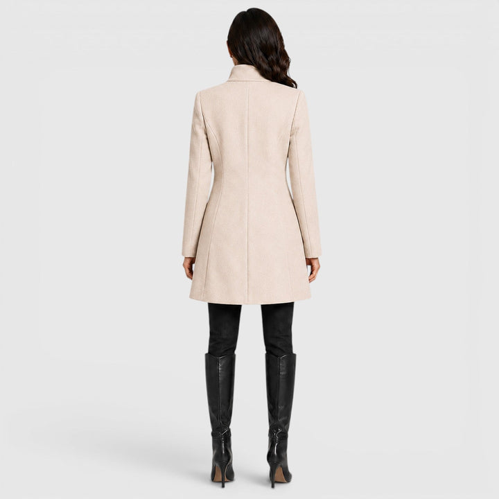 Harriet | Womens A-Line Button Front Collared Coat