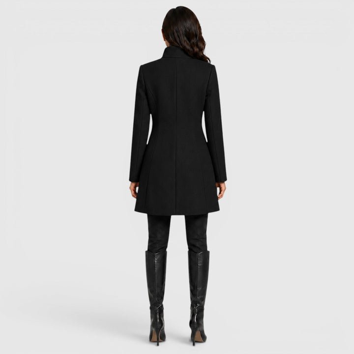 Harriet | Womens A-Line Button Front Collared Coat