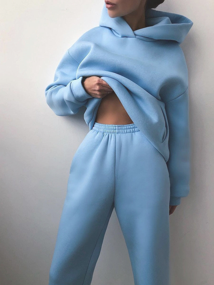 Harriet | Womens Hooded Fleece Joggers Lounge Set