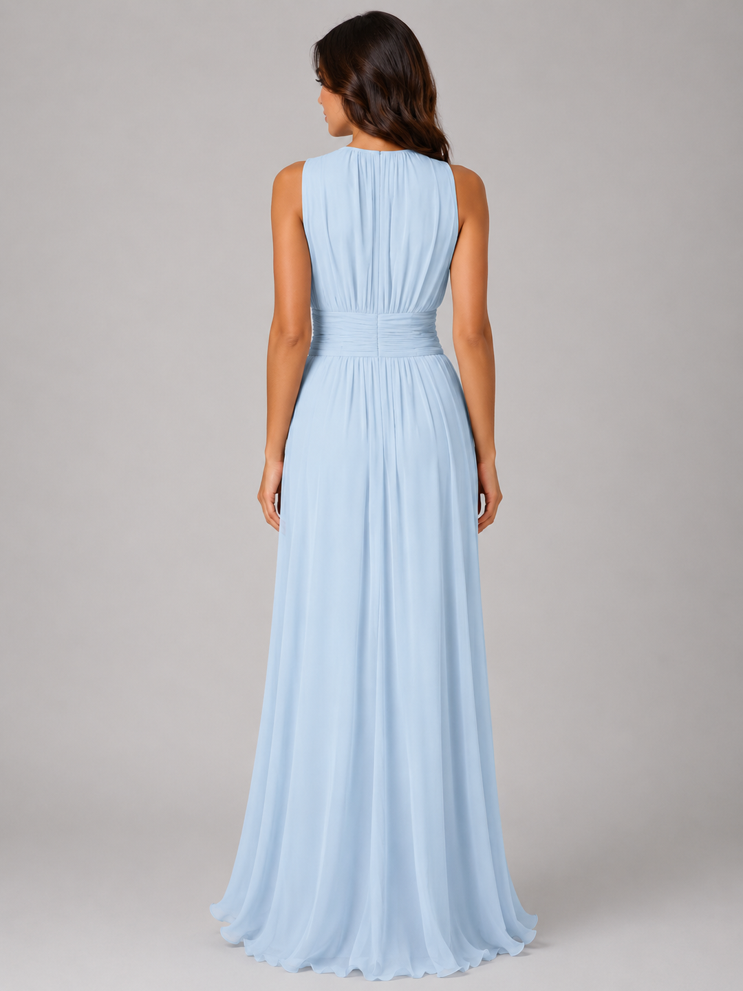 Hattie | Wedding Guest Sleeveless Chiffon Maxi Dress