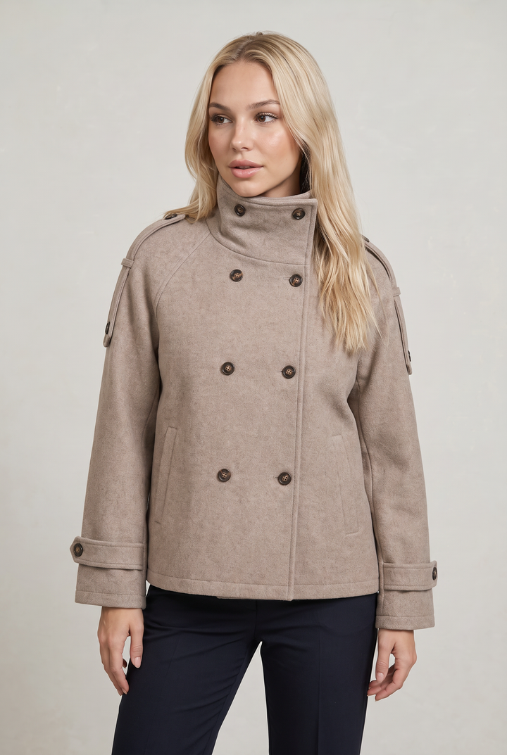 Daisy | Womens Wool Blend Double Breasted Coat