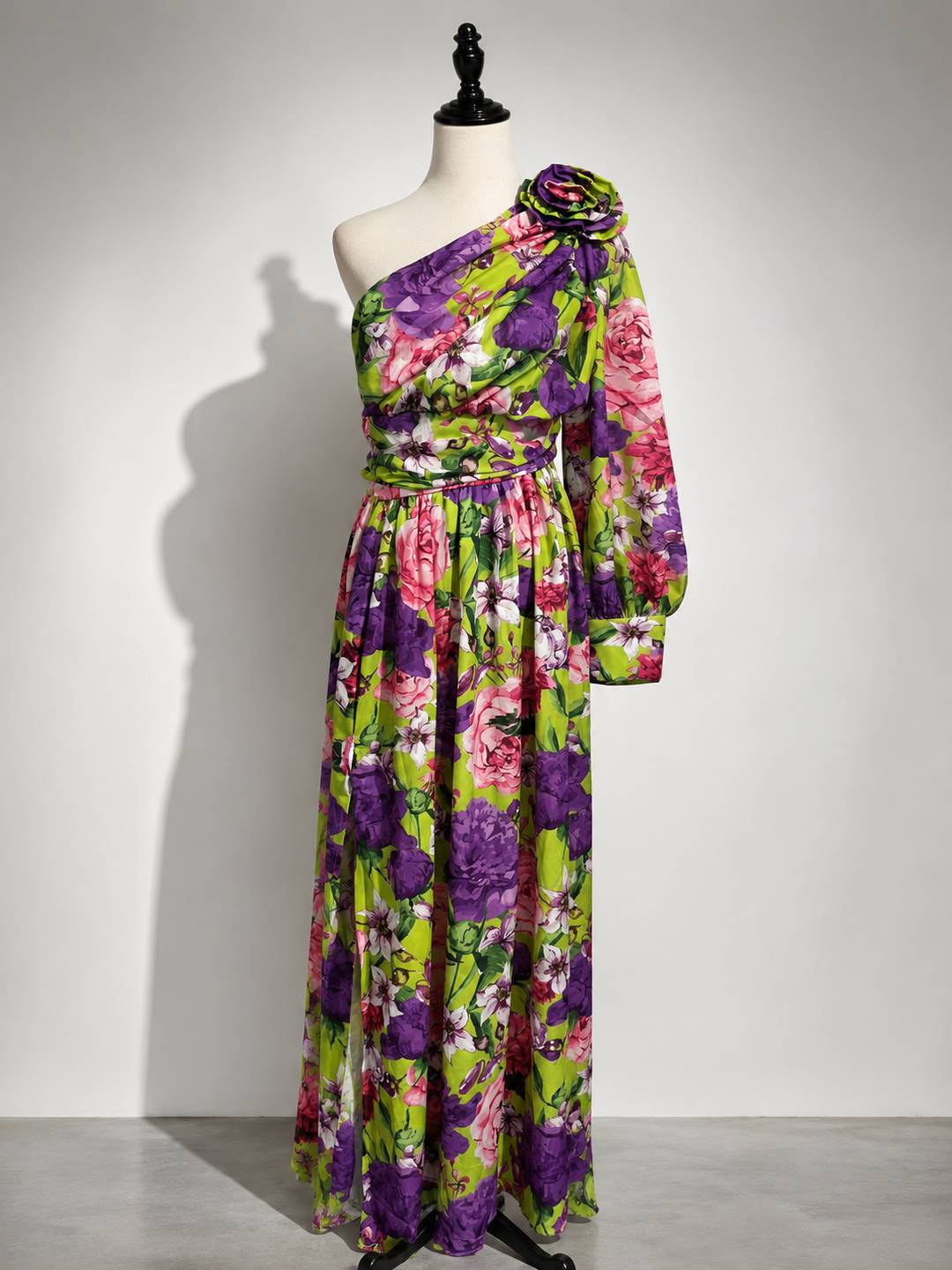 Imogen | Wedding Guest Floral Chiffon Maxi Dress