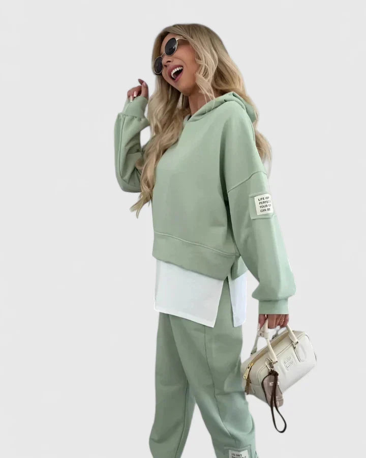 Imogen | Womens Hooded Sweatshirt Jogger Trousers Set
