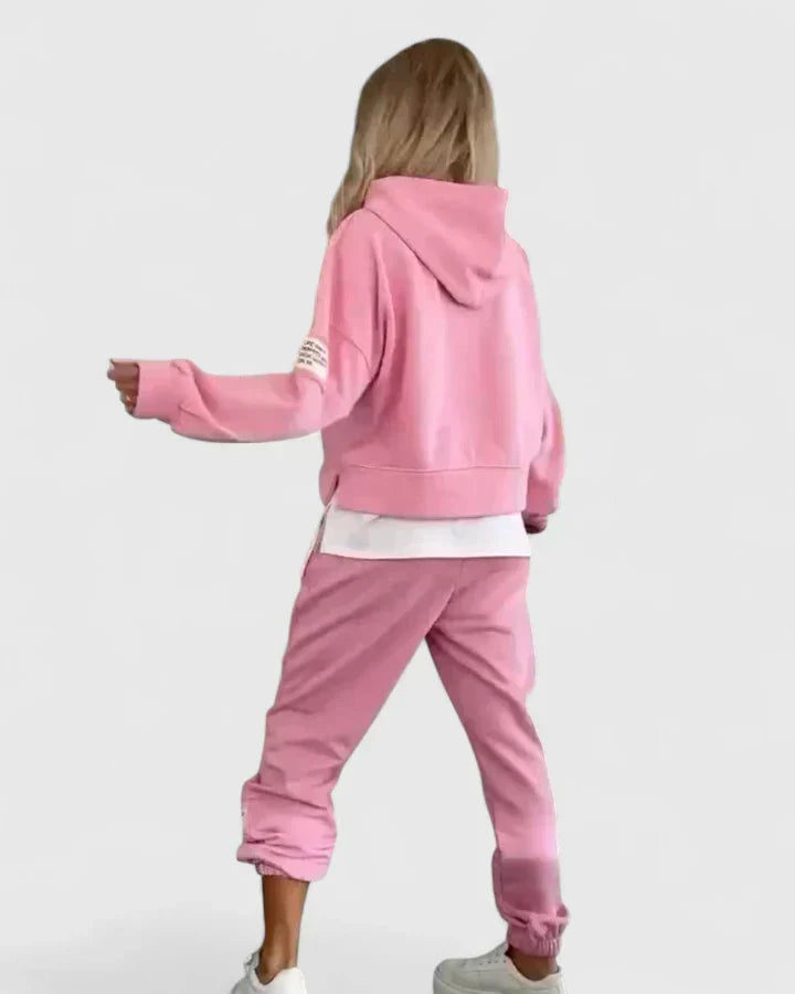 Imogen | Womens Hooded Sweatshirt Jogger Trousers Set