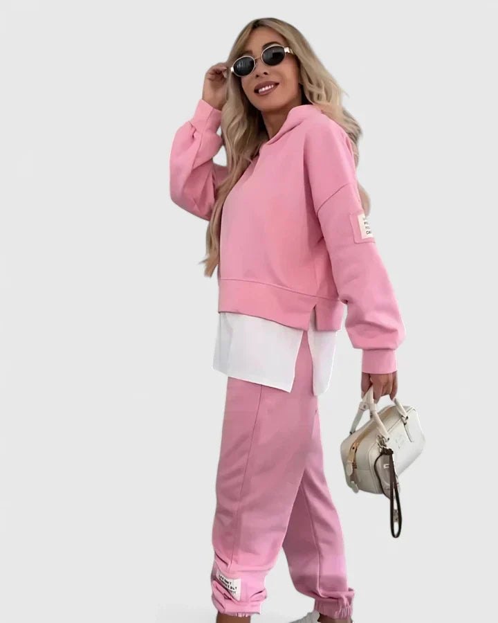 Imogen | Womens Hooded Sweatshirt Jogger Trousers Set