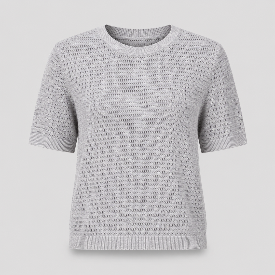 Imogen | Womens Short Sleeve Knit Going Out Party Top