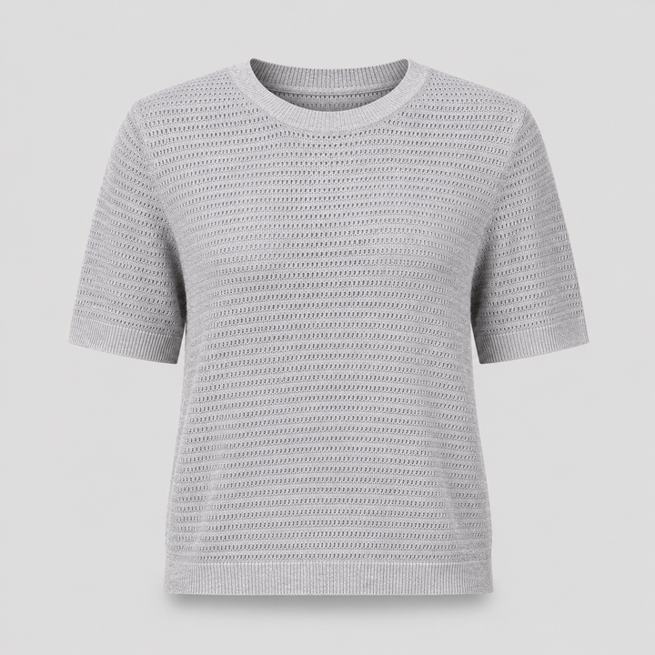 Imogen | Womens Short Sleeve Knit Going Out Party Top