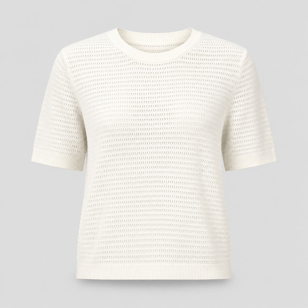 Imogen | Womens Short Sleeve Knit Going Out Party Top