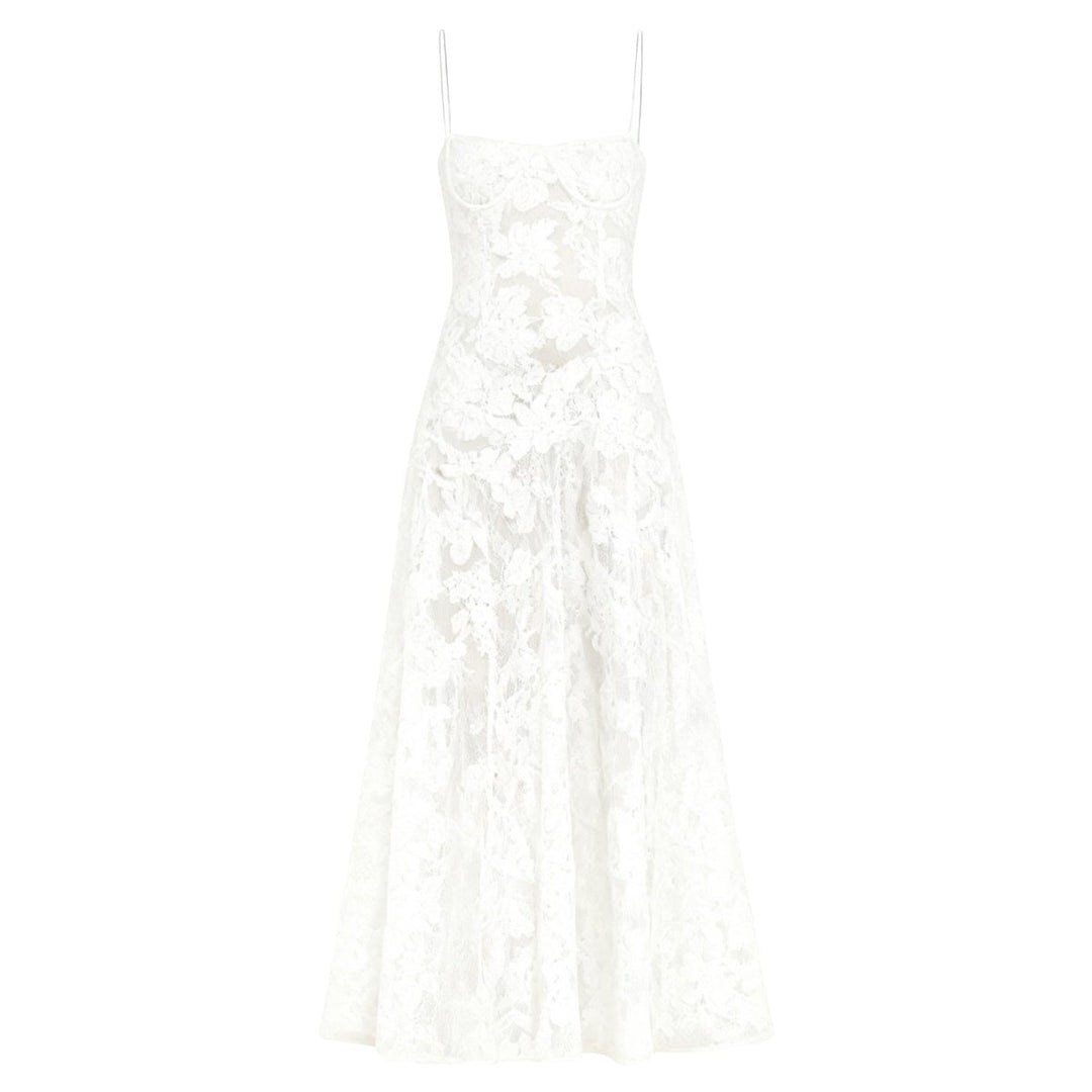 Isla | Sleeveless Wedding Guest Floral Maxi Dress