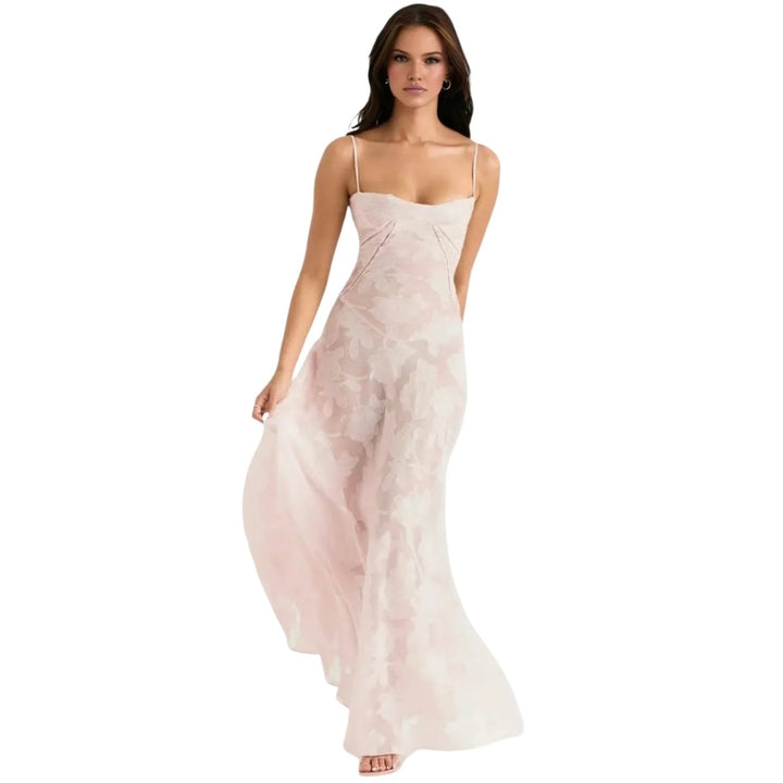 Isla | Sleeveless Wedding Guest Floral Maxi Dress