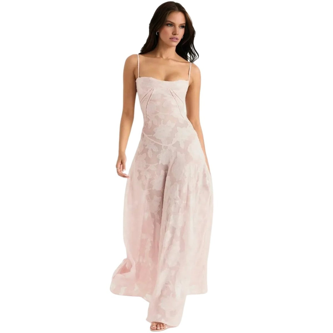 Isla | Sleeveless Wedding Guest Floral Maxi Dress