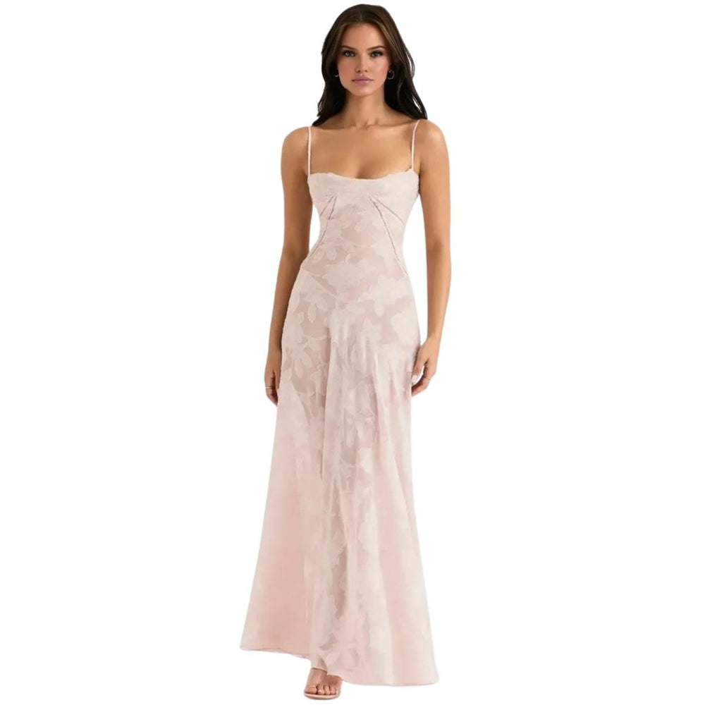 Isla | Sleeveless Wedding Guest Floral Maxi Dress