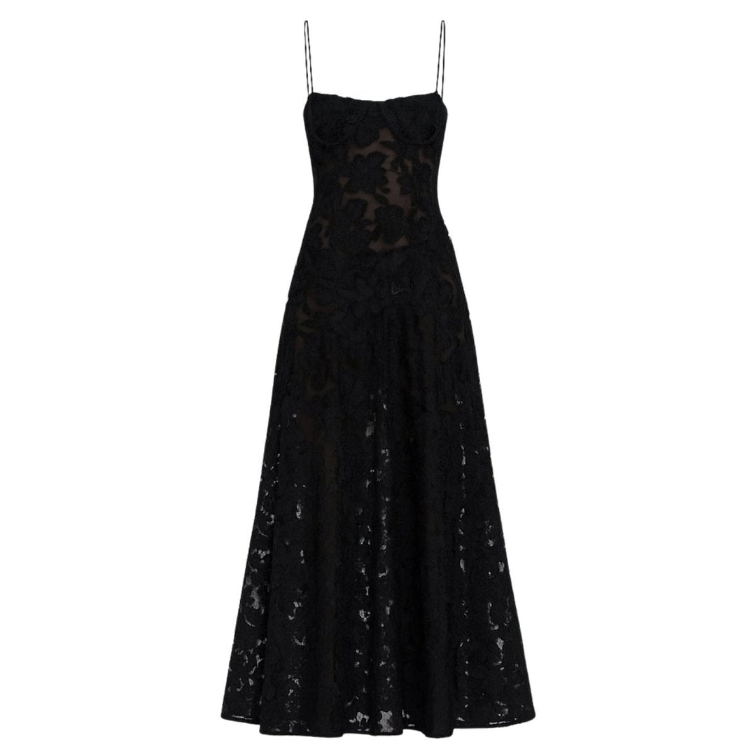 Isla | Sleeveless Wedding Guest Floral Maxi Dress