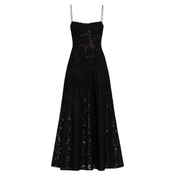 Isla | Sleeveless Wedding Guest Floral Maxi Dress