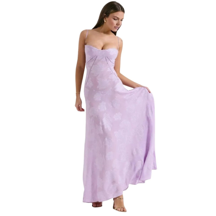 Isla | Sleeveless Wedding Guest Floral Maxi Dress