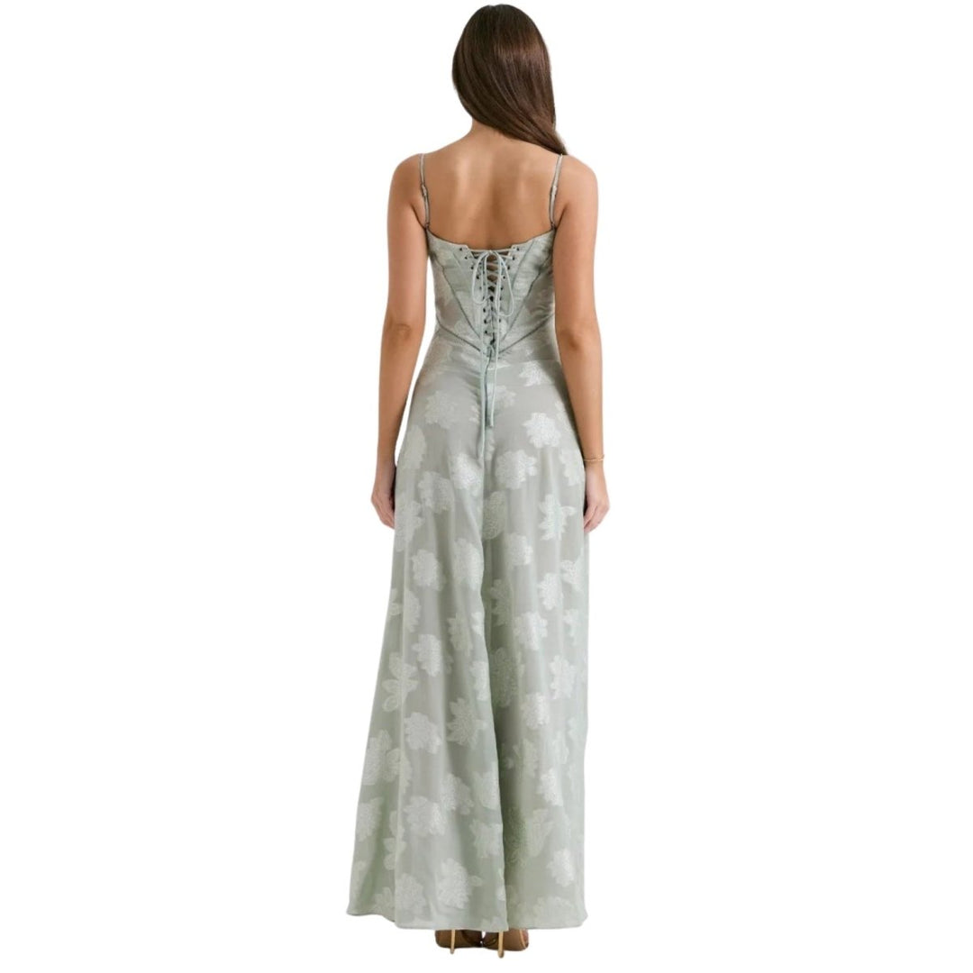 Isla | Sleeveless Wedding Guest Floral Maxi Dress