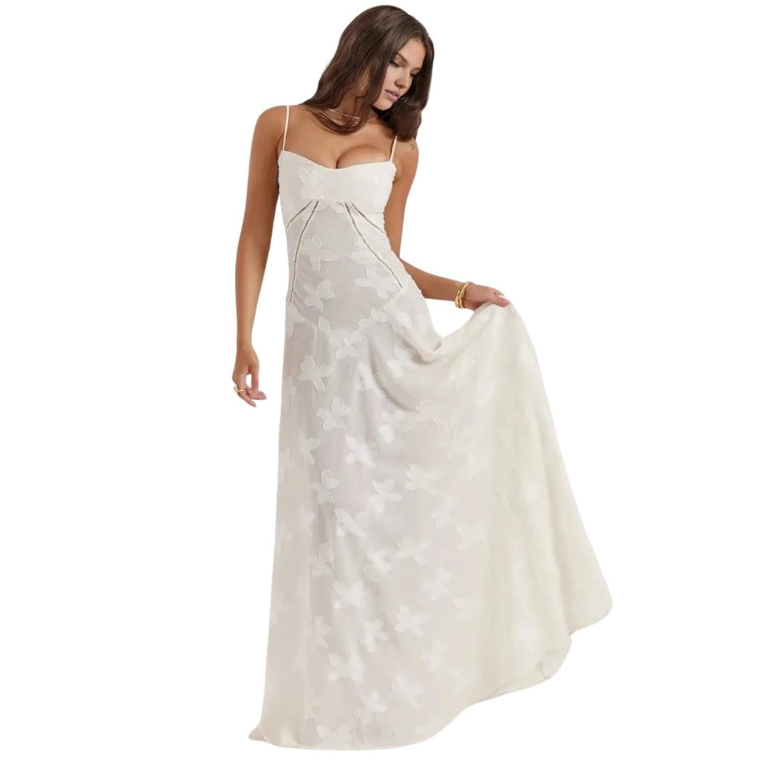 Isla | Sleeveless Wedding Guest Floral Maxi Dress