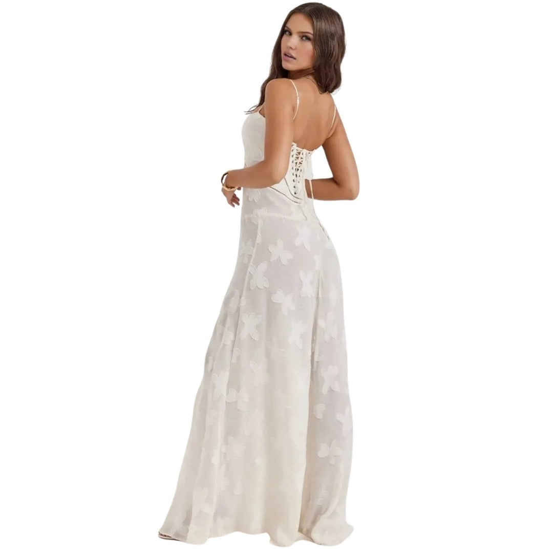 Isla | Sleeveless Wedding Guest Floral Maxi Dress