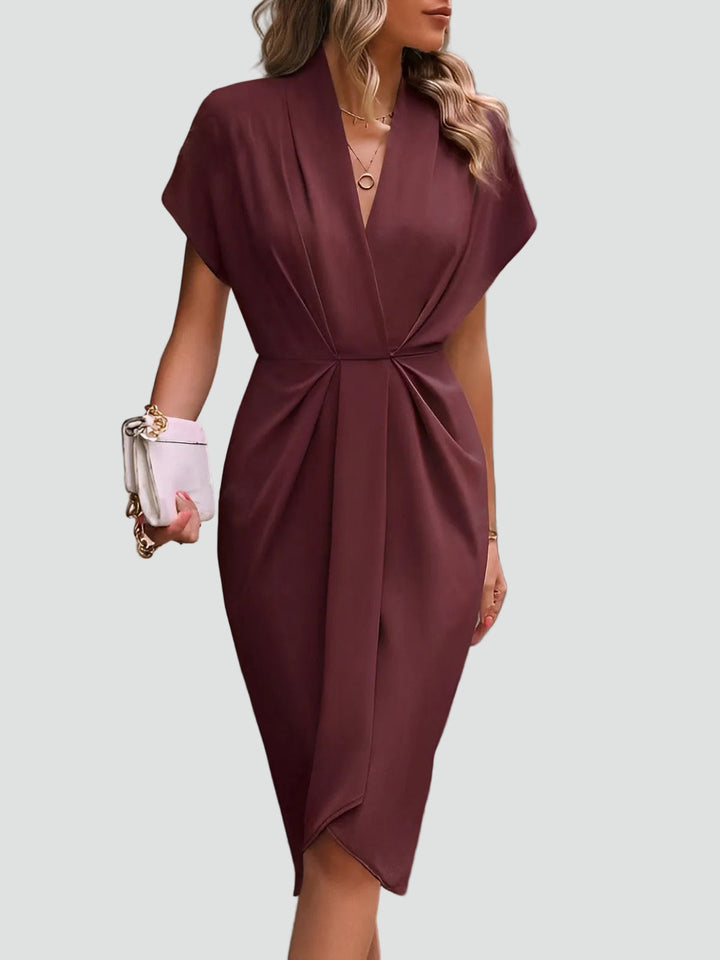 Lottie | Wedding Guest Wrap Midi Party Dress