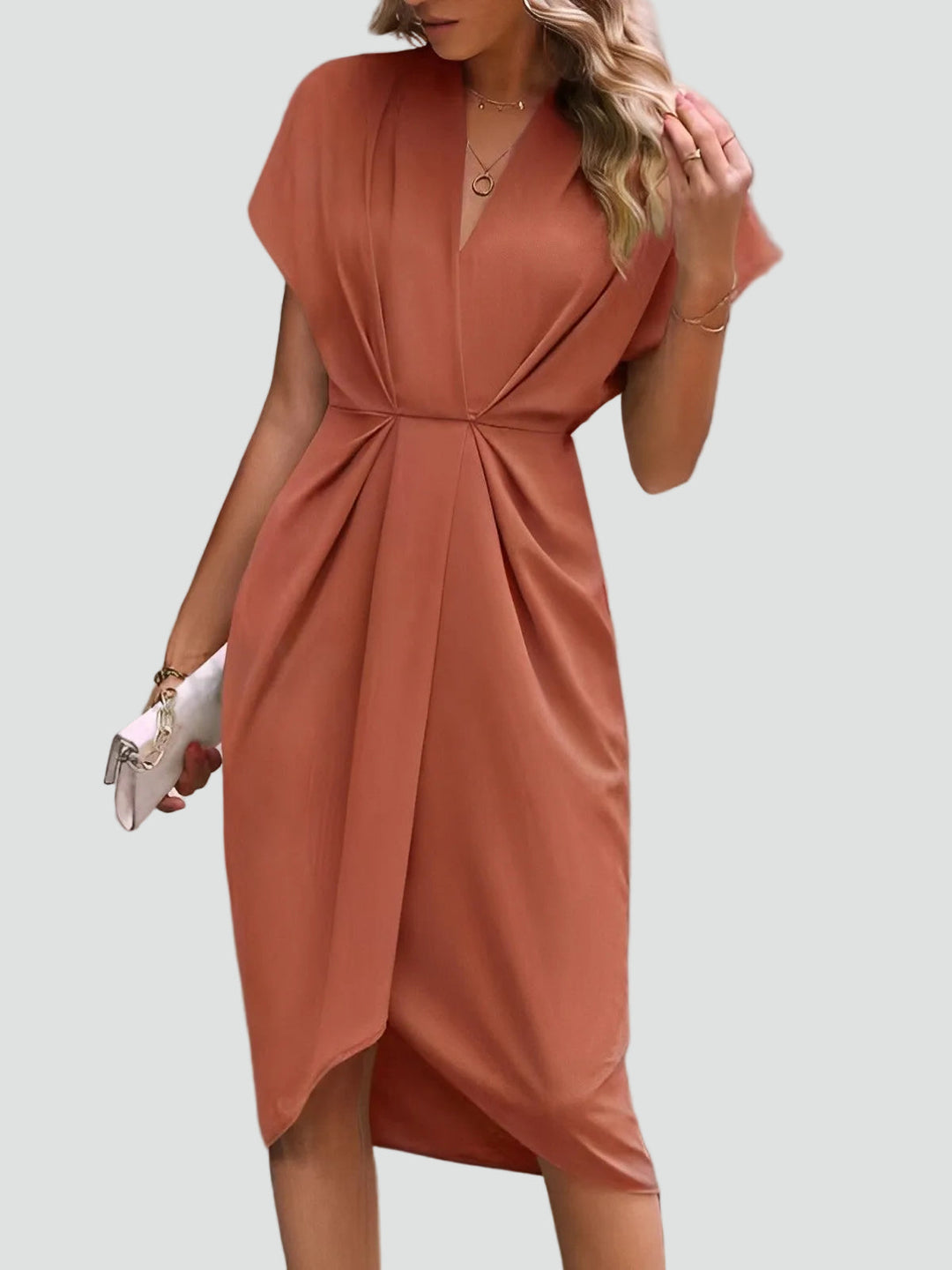 Lottie | Wedding Guest Wrap Midi Party Dress