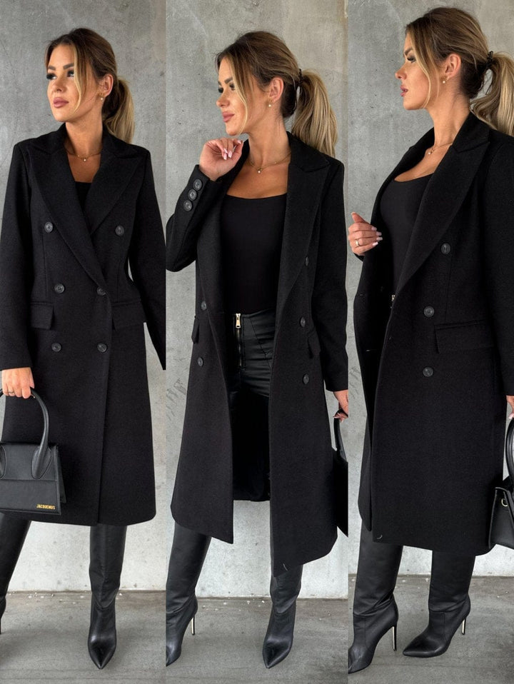 Lottie | Womens Double Breasted Peak Lapel Coat