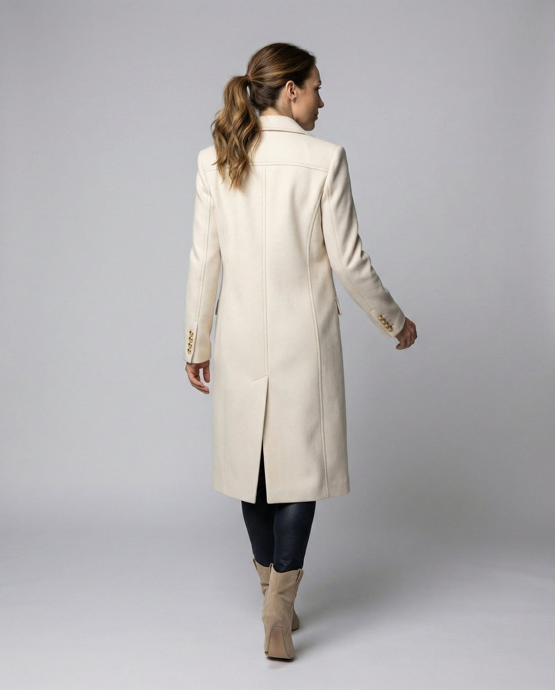 Lottie | Womens Double Breasted Peak Lapel Coat