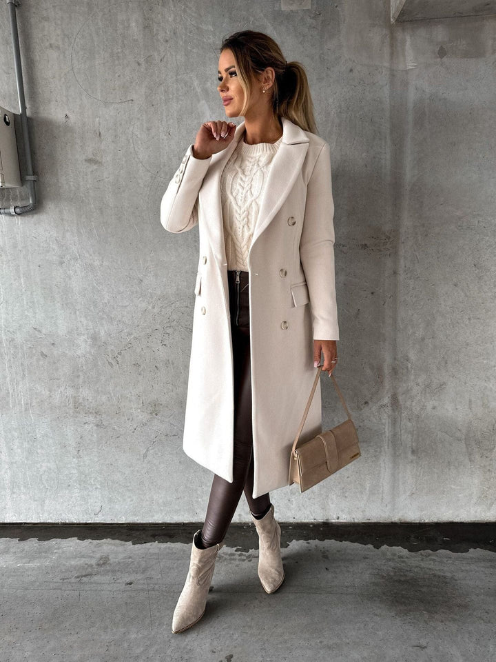 Lottie | Womens Double Breasted Peak Lapel Coat