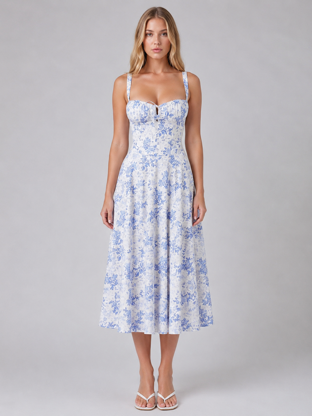 Lottie | Womens Floral Sleeveless Midi Summer Dress