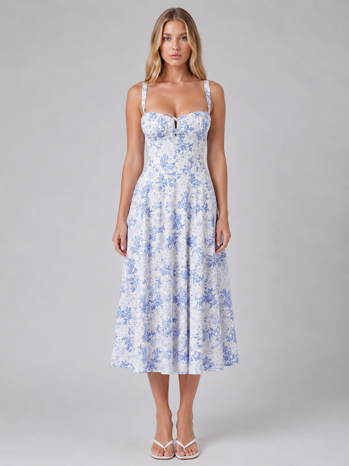 Lottie | Womens Floral Sleeveless Midi Summer Dress