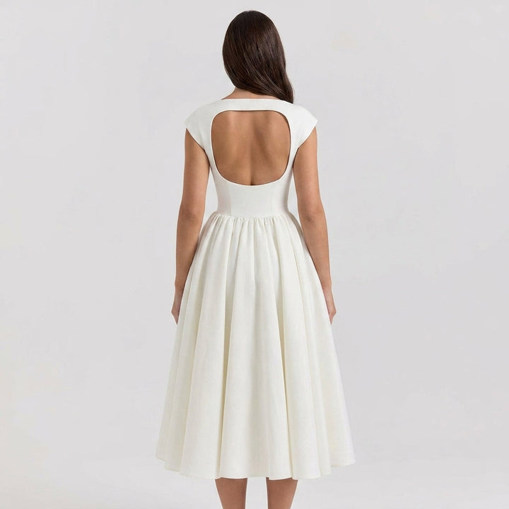 Maisie | Pleated Wedding Guest Party Midi Dress