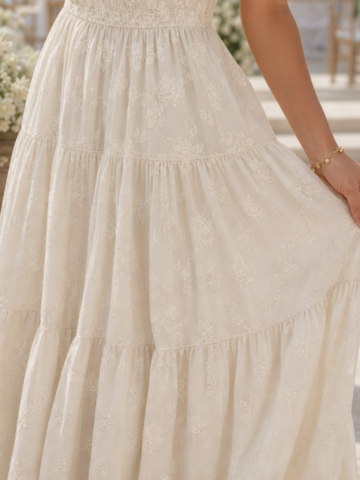 Maisie | Wedding Guest Floral Lace Midi Dress