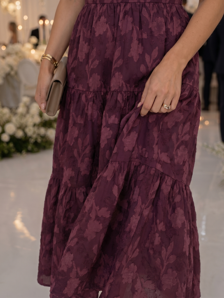 Maisie | Wedding Guest Floral Lace Midi Dress