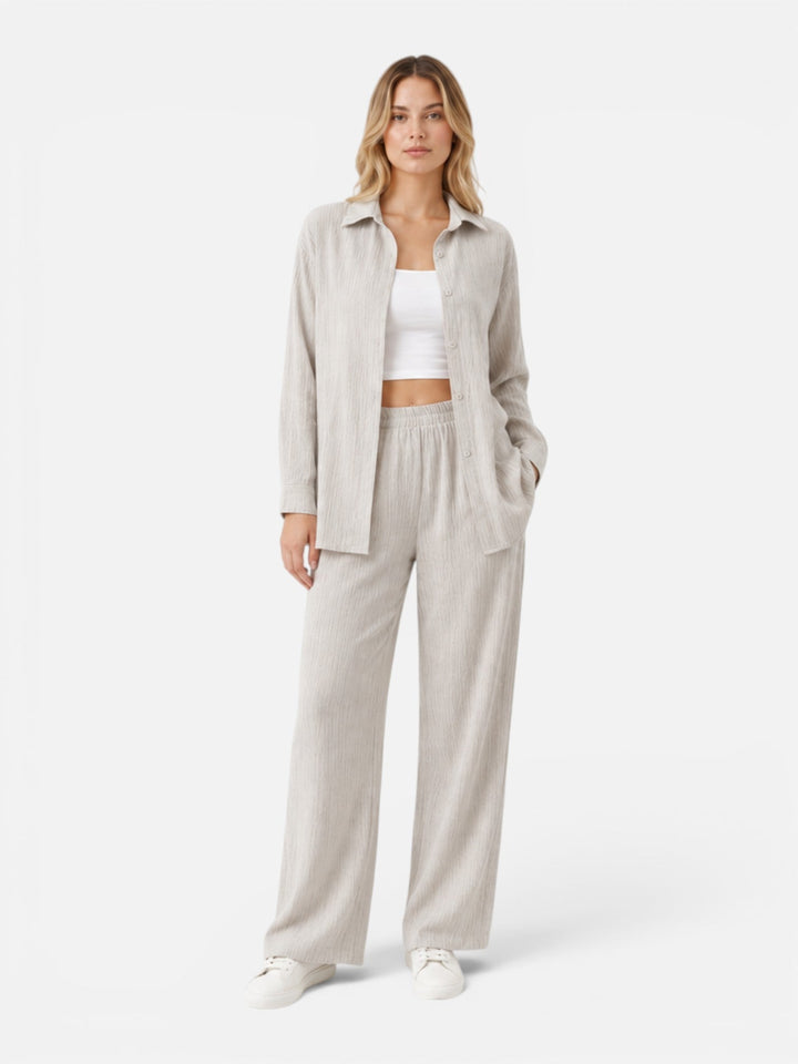 Millie | Wide Leg Trousers Womens Two Piece Set