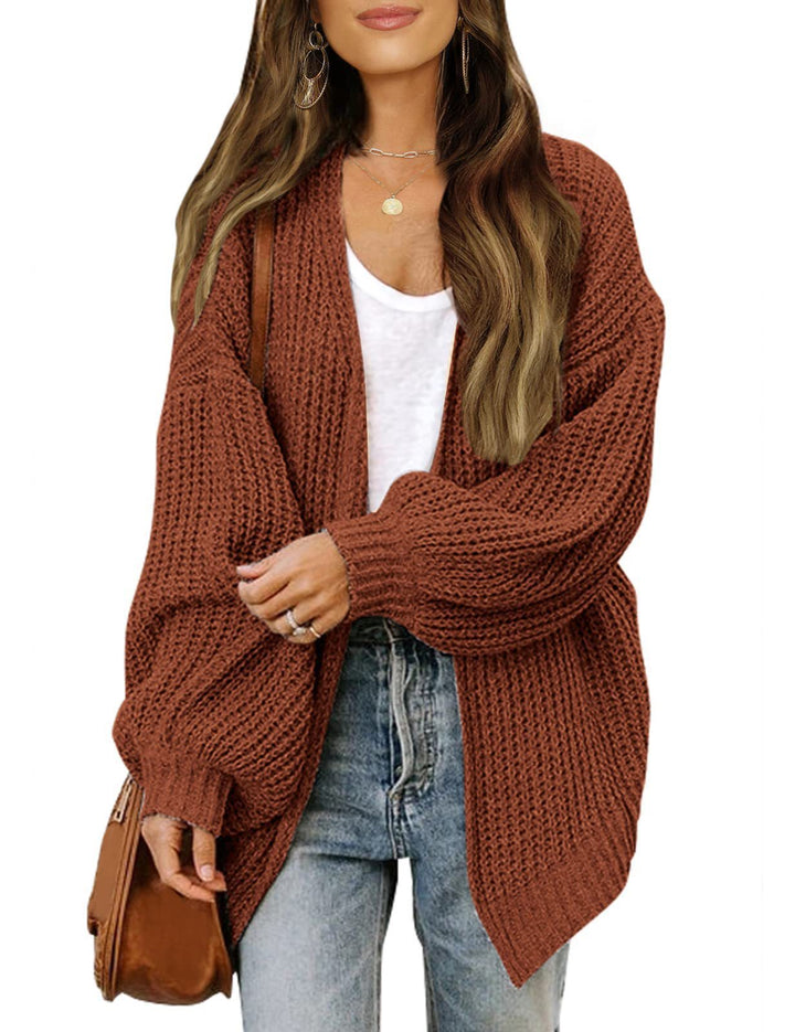 Millie | Womens Oversized Chunky Knit Open Front Cardigan