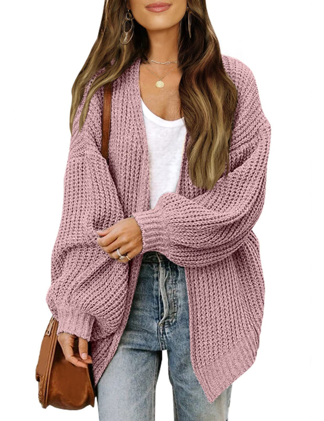 Millie | Womens Oversized Chunky Knit Open Front Cardigan