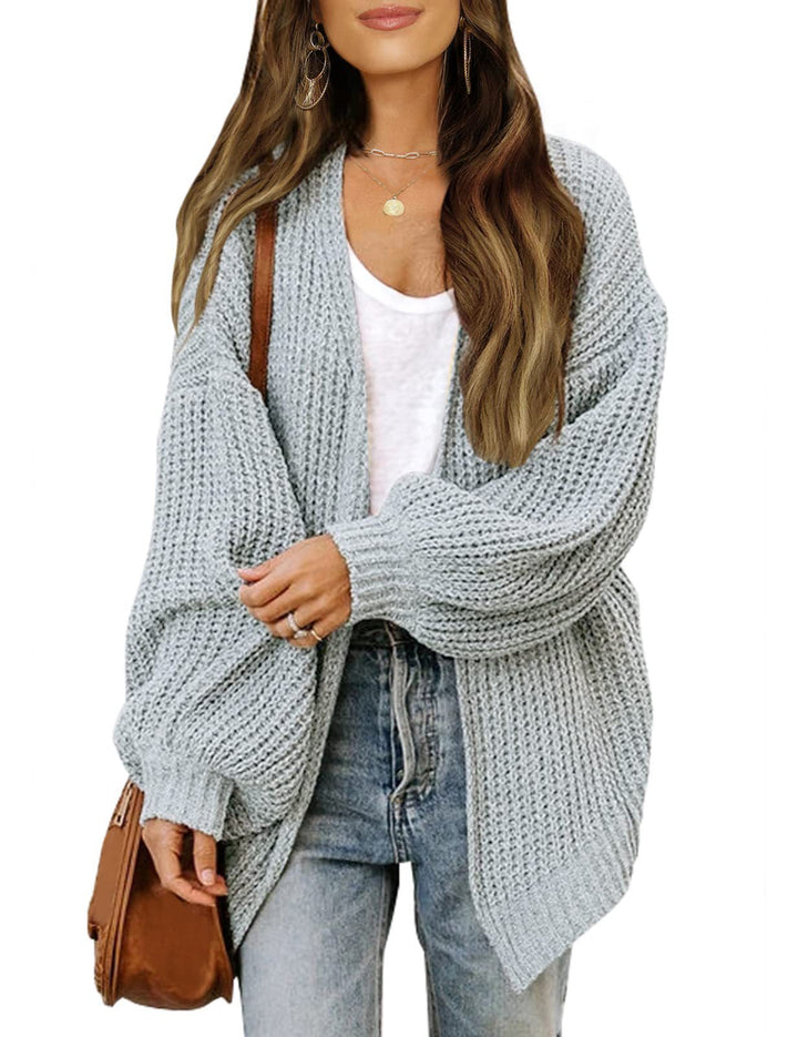Millie | Womens Oversized Chunky Knit Open Front Cardigan