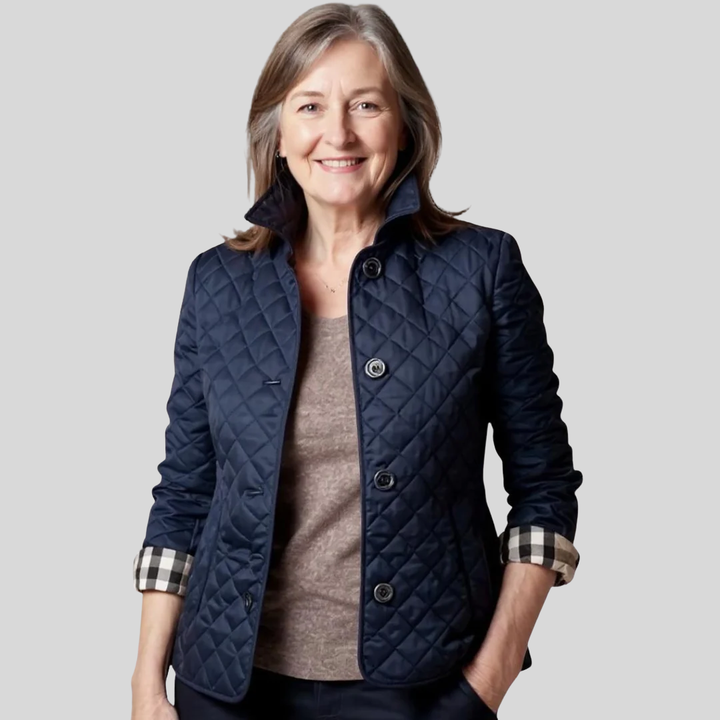 Millie | Quilted Button Collared Jacket