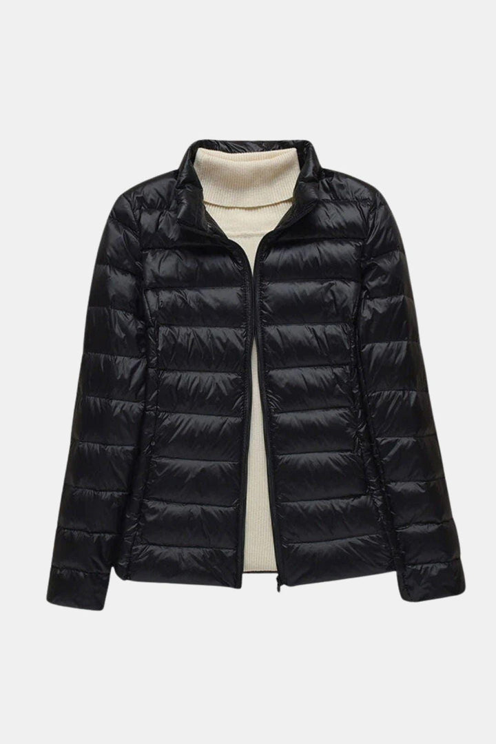 Olivia | Womens Quilted Zip Puffer Jacket