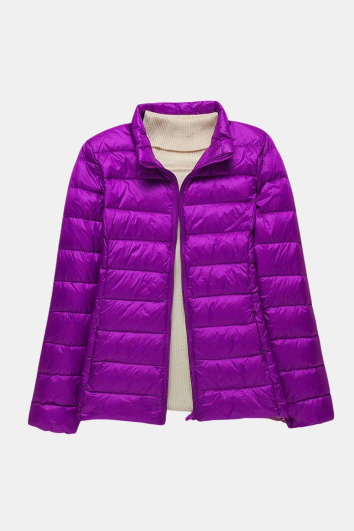 Olivia | Womens Quilted Zip Puffer Jacket