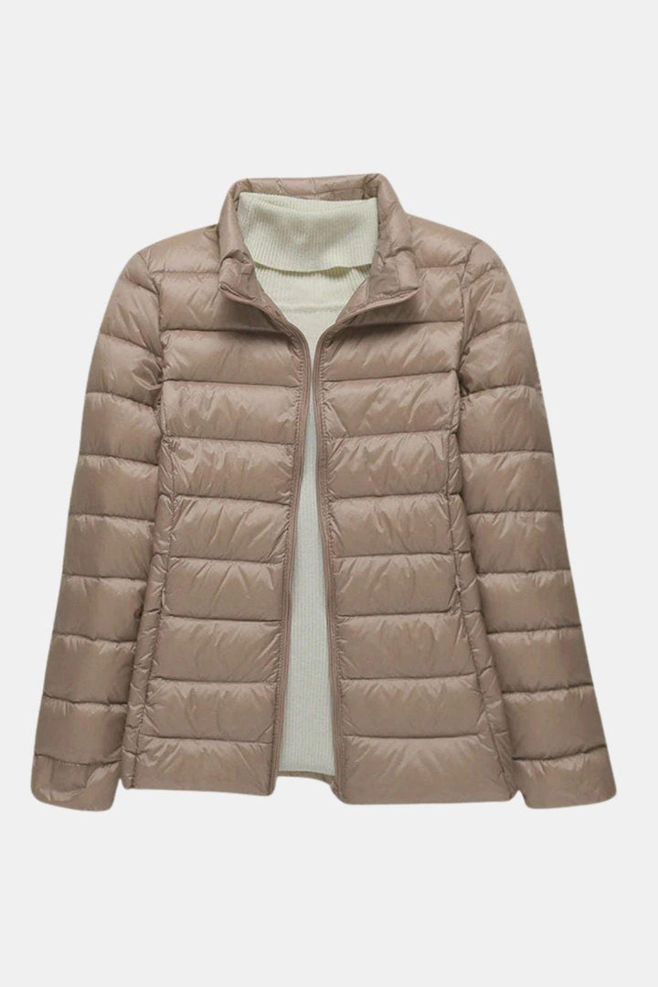 Olivia | Womens Quilted Zip Puffer Jacket