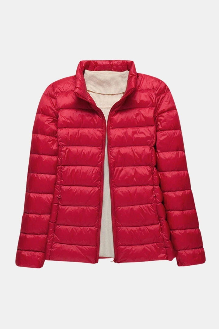 Olivia | Womens Quilted Zip Puffer Jacket