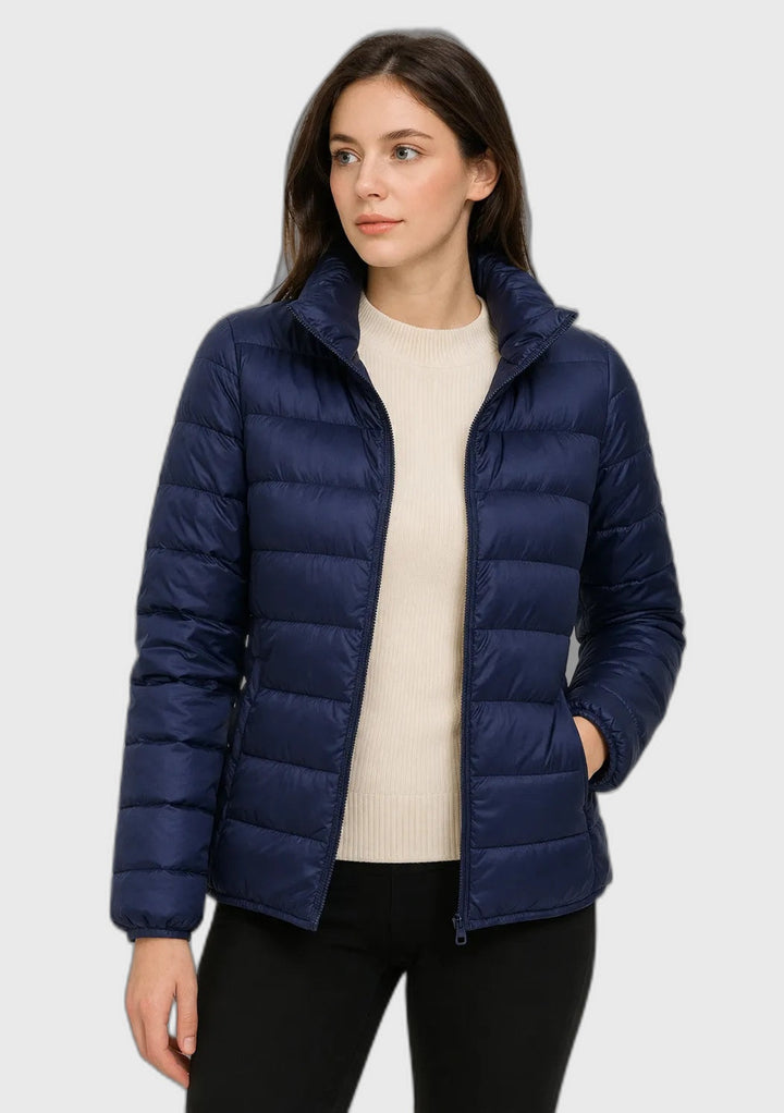 Olivia | Womens Quilted Zip Puffer Jacket