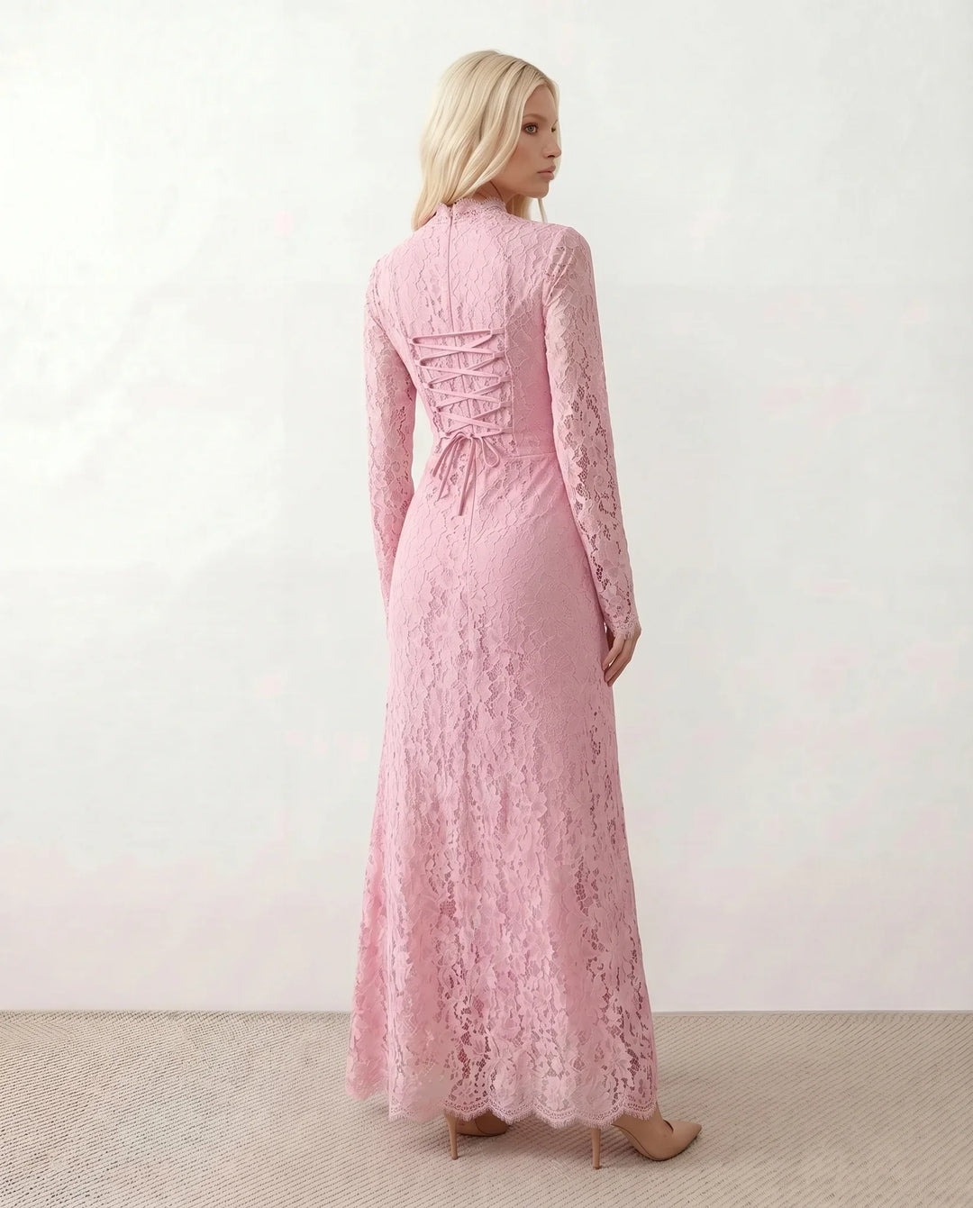 Pippa | Lace Long Sleeve Maxi Dress