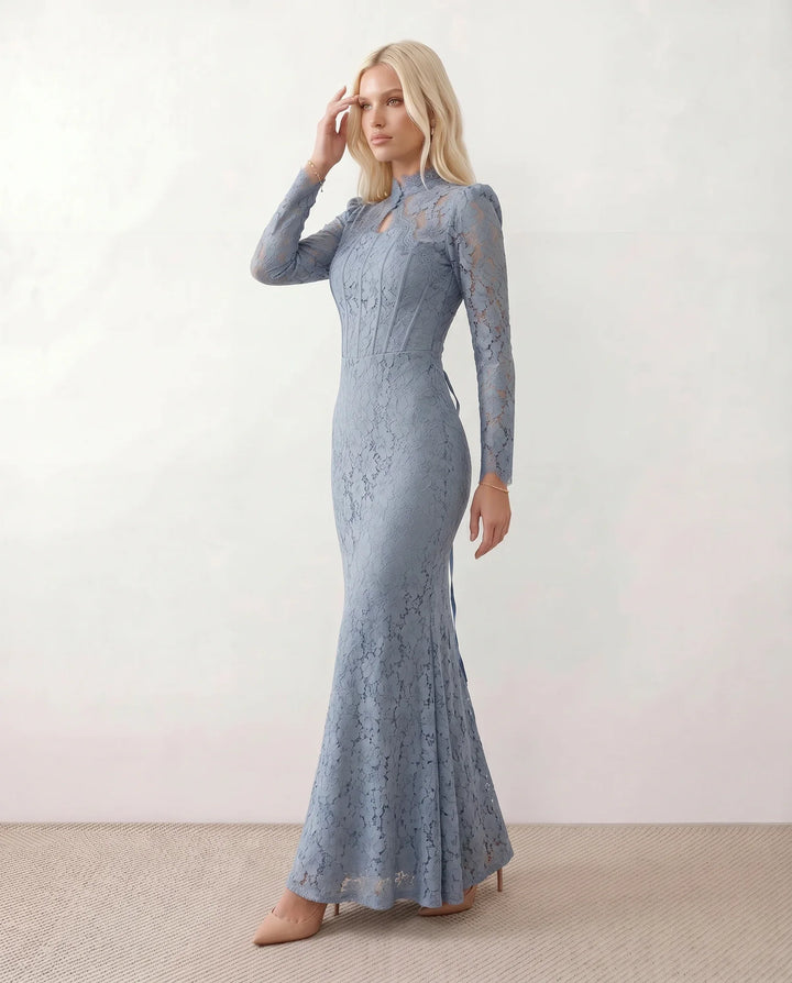 Pippa | Lace Long Sleeve Maxi Dress